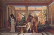 Alma-Tadema, Sir Lawrence Gustave Boulanger,The Rehearsal in the House of the Tragic Poet (mk23) oil painting picture wholesale